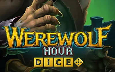 Review van het spel Werewolf Hour Dice van BF Games – nachtelijke dice slot casino met Midnight Spin-bonus en vollemaansfeer.